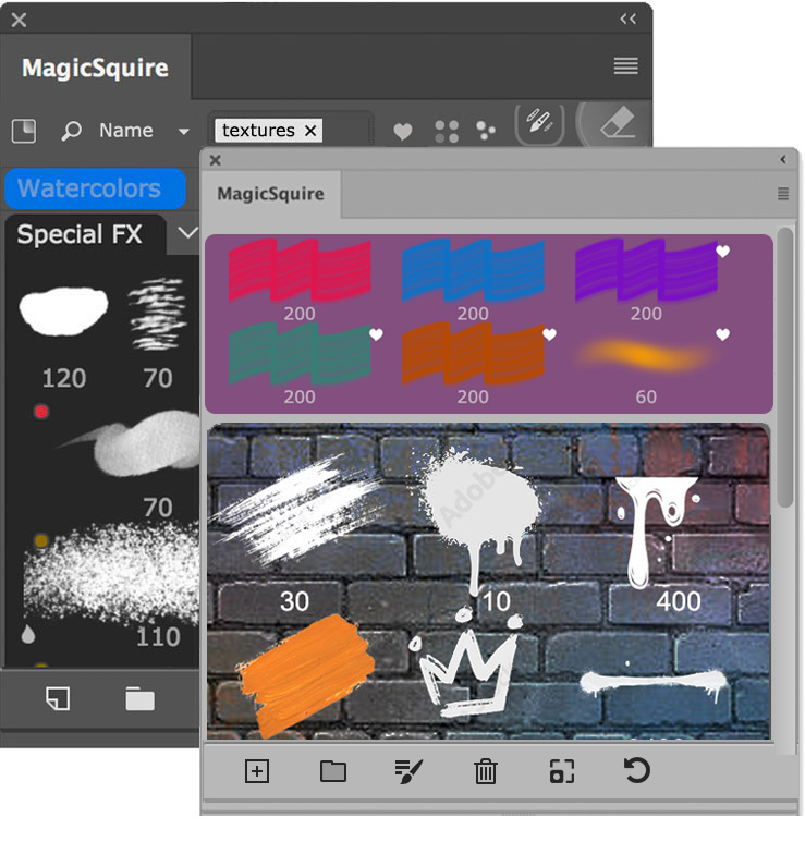 MagicSquire - brush management HUD in Adobe Photoshop