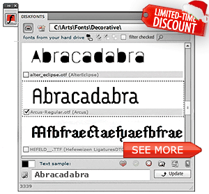 DiskFonts Font