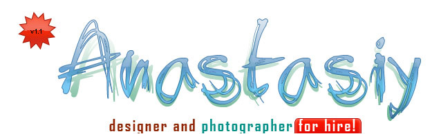 Anastasiy - freelance designer & photographer for hire!