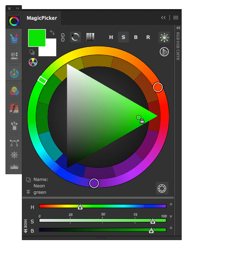 color wheel photoshop picker