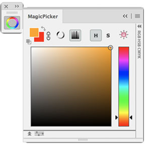 MagicPicker panel Color Wheel color picker example 2