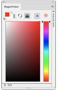 MagicPicker panel Color Wheel color picker example 1