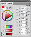 MagicPicker panel Color Wheel color picker example