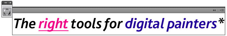 The right  tools for digital painters *made by continuous feedback from artists all over the world