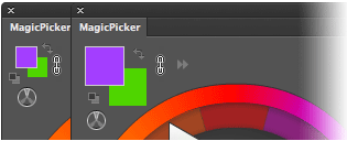 MagicPicker Color Wheel with big swatches