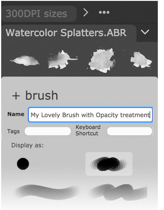 Load existing brushes or create new