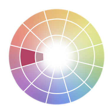 Neutral colors on color wheel