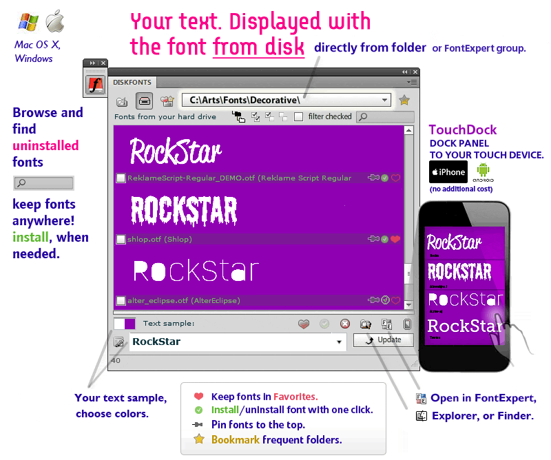 DisFonts font manager explained