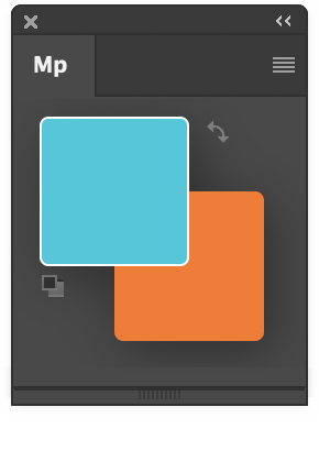 MagicPicker Compact Mode with large foreground and background swatches