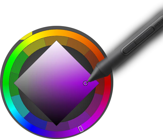 MagicPicker transparent HUD for on-canvas color picking