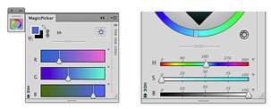 MagicPicker panel Color Wheel color picker example 4